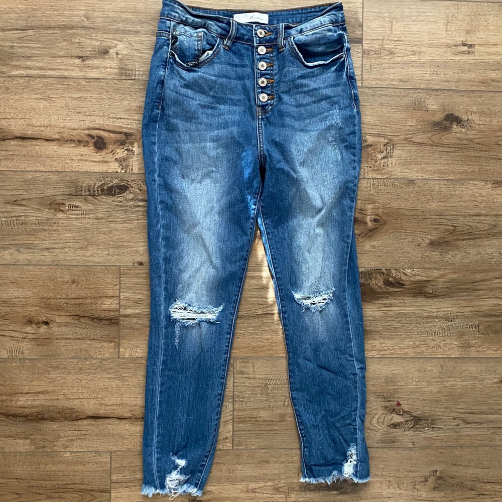 KanCan Button-fly boyfriend fit